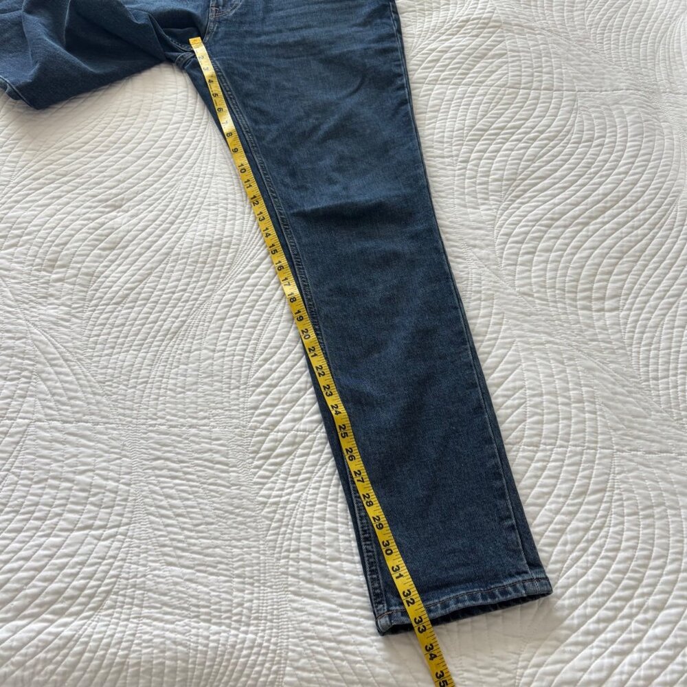 Everlane Slim Fit Jeans Men’s 33x32 Dark Wash Organic Cotton Denim - Picture 10 of 11